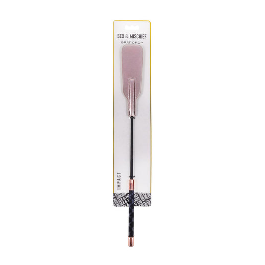 Sex & Mischief Brat Crop Rose Gold 47 Cm Crop Whip