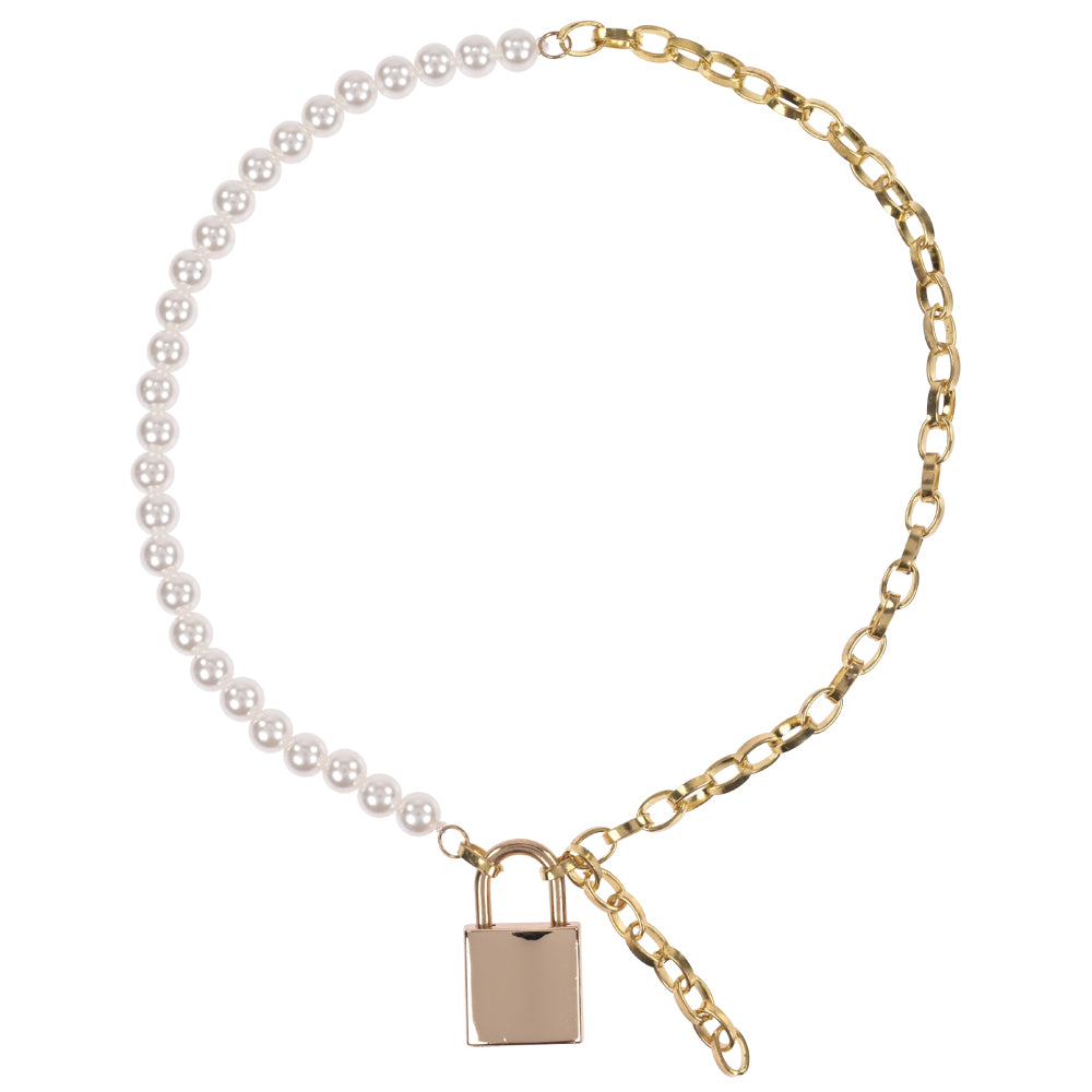 Sex & Mischief Pearl Day Collar Pearl/Gold Necklace