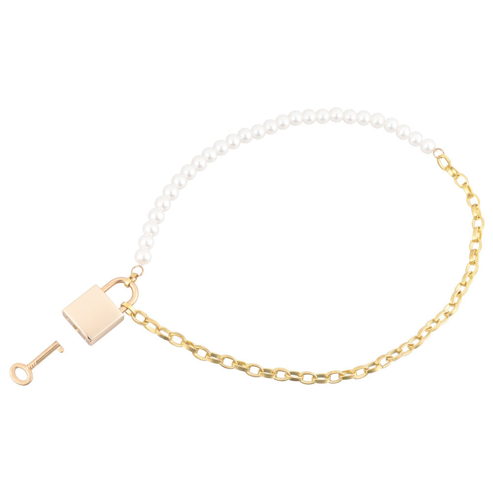 Sex & Mischief Pearl Day Collar Pearl/Gold Necklace