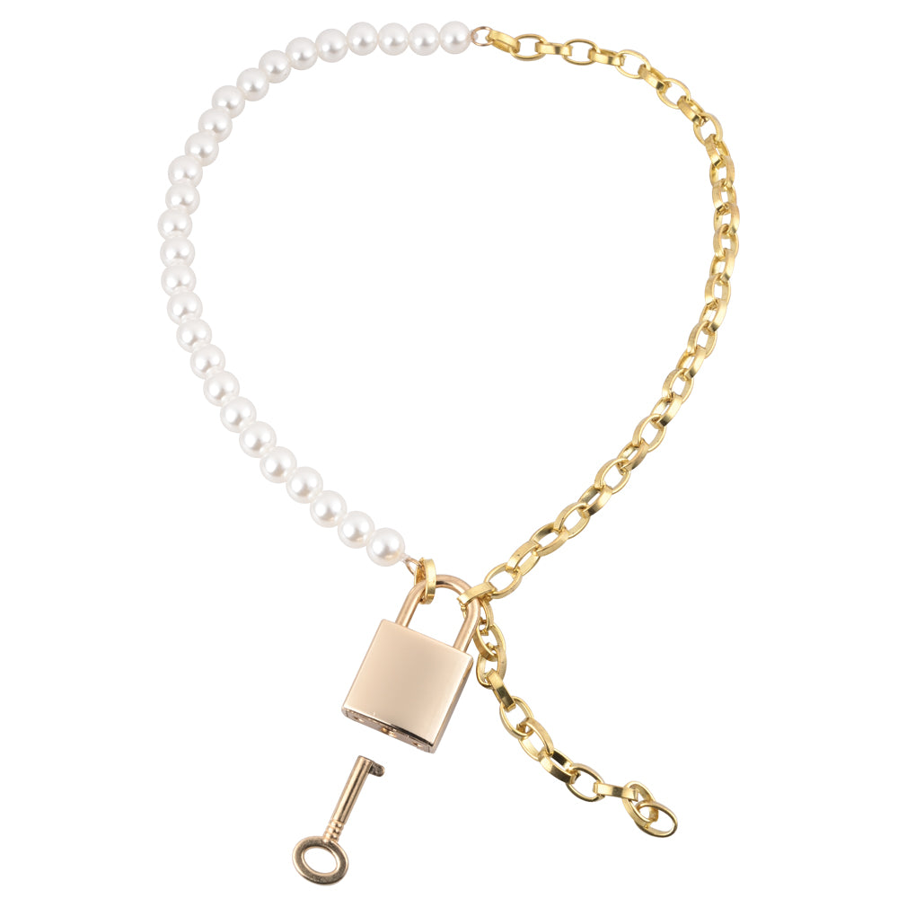 Sex & Mischief Pearl Day Collar Pearl/Gold Necklace