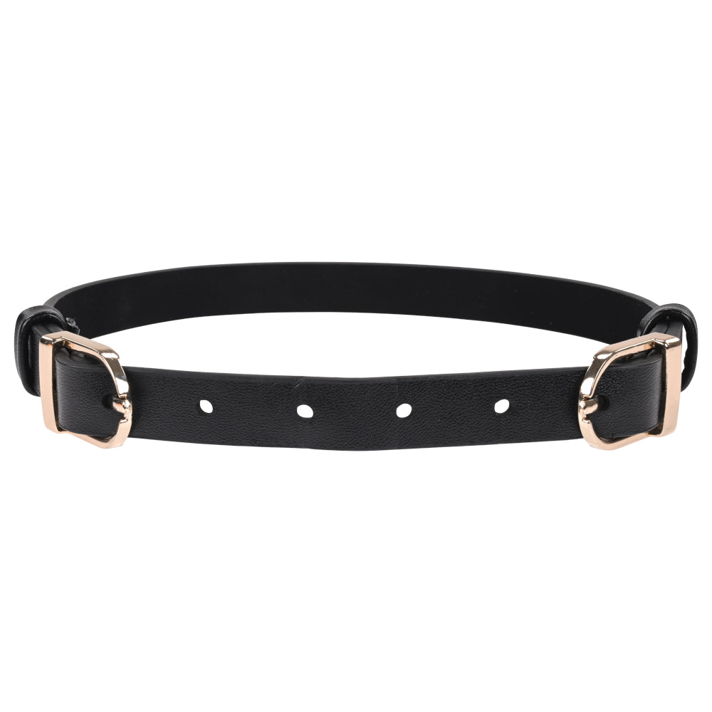 Sex & Mischief Double Buckle Day Collar Black Collar