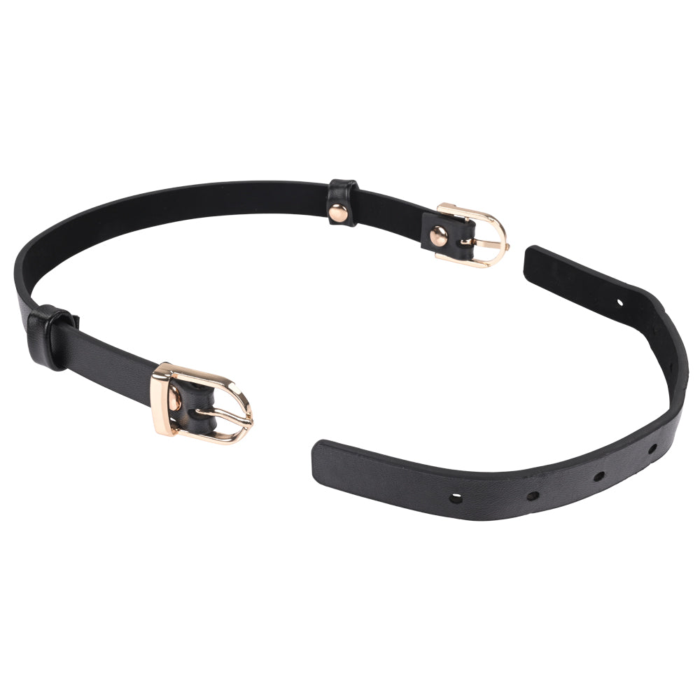 Sex & Mischief Double Buckle Day Collar Black Collar