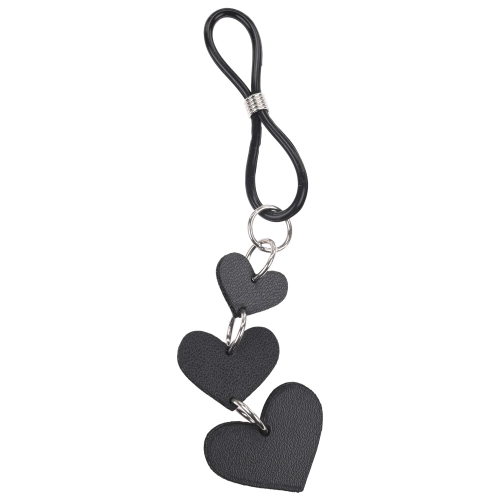 Sex & Mischief Heart Nipple Ties Black Nipple Restraints Set Of 2