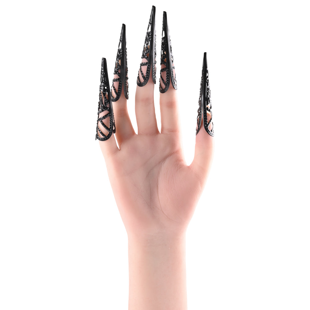 Sex & Mischief Sensory Fingertips Black Black Set Of 5