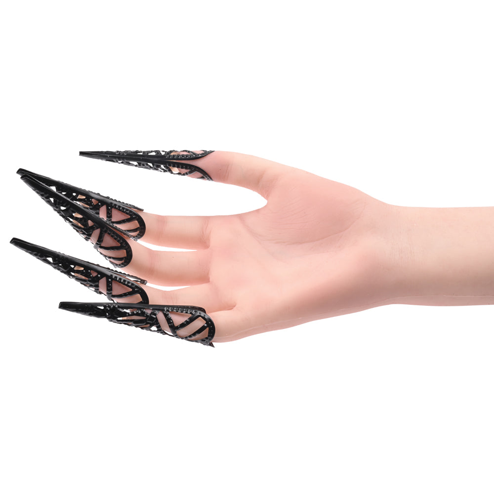 Sex & Mischief Sensory Fingertips Black Black Set Of 5