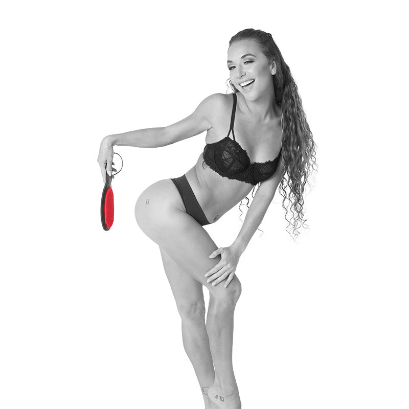 Sex & Mischief Amor Paddle Red/Black Spanking Paddle