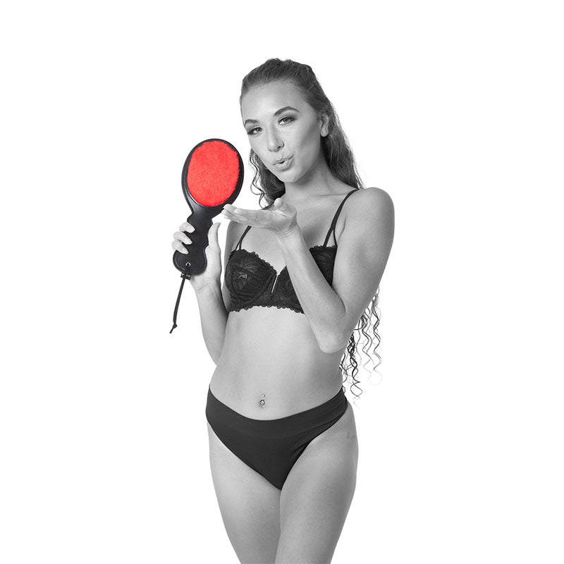 Sex & Mischief Amor Paddle Red/Black Spanking Paddle