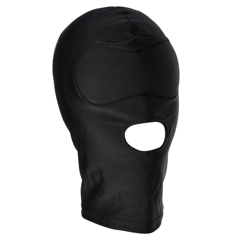 Sex & Mischief Shadow Hood Black Hood With Mouth Opening