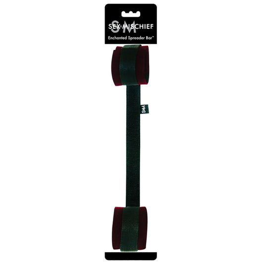 Sex & Mischief Enchanted Spreader Bar Black/Red Restraints