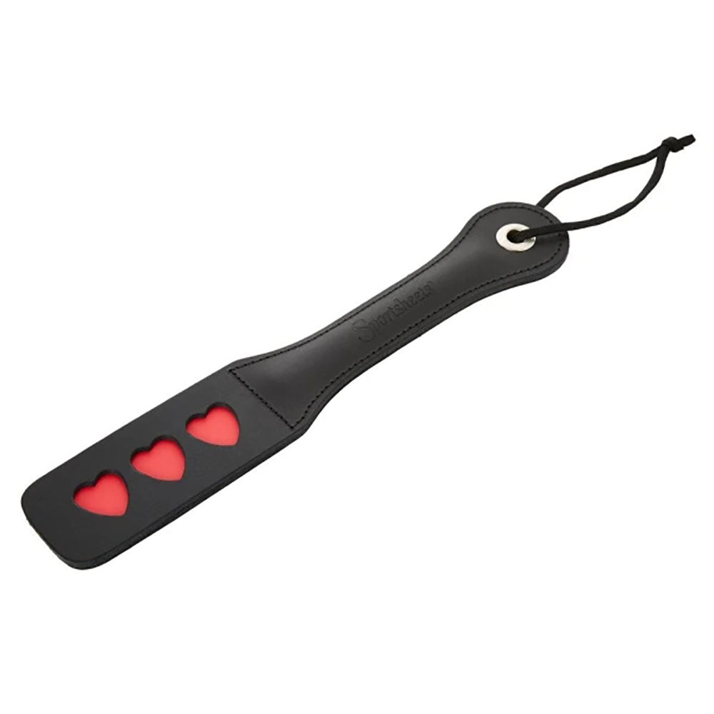 Sex & Mischief Heart Paddle Black Paddle