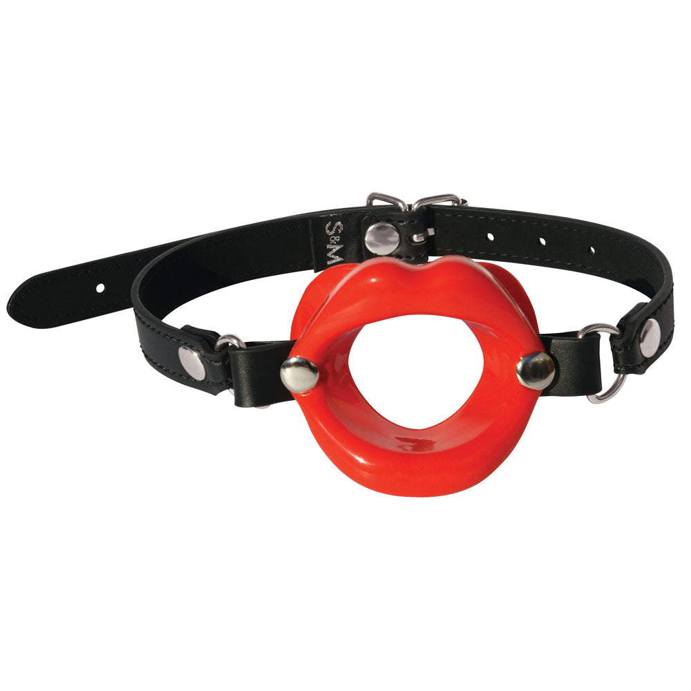 Sex & Mischief Silicone Lips Mouth Gag Red Red Mouth Restraint