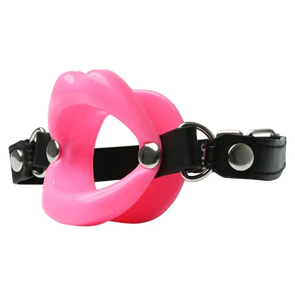 Sex & Mischief Silicone Lips Mouth Gag Pink Pink Mouth Restraint
