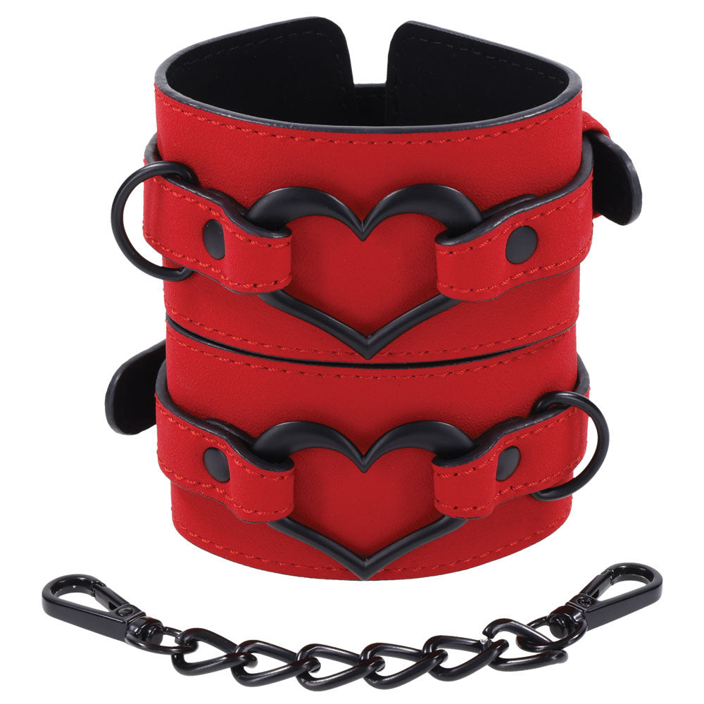 Sex & Mischief Amor Handcuffs Red Restraints