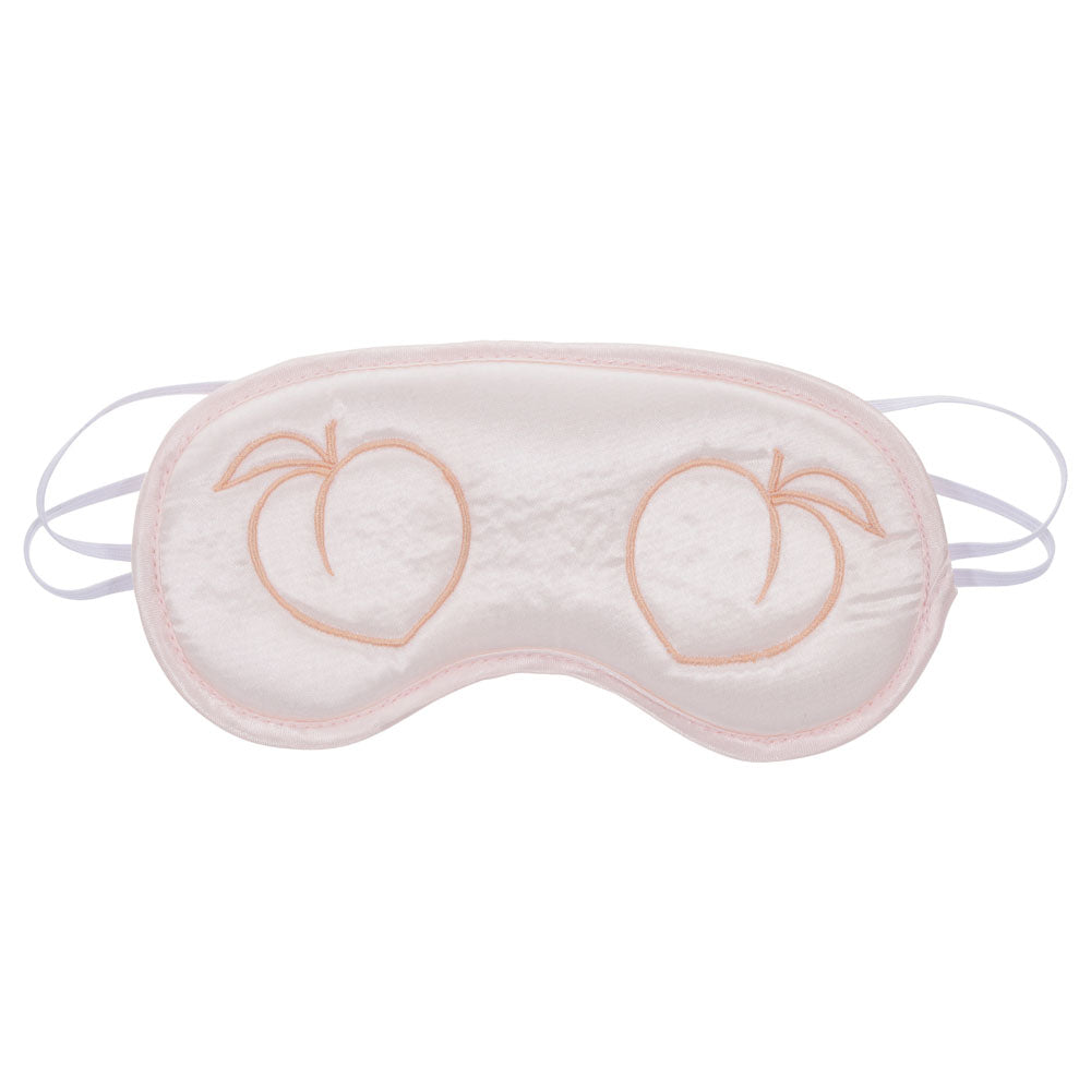 Sex & Mischief Peaches N Crea Me Blindfold Peach Eyemask