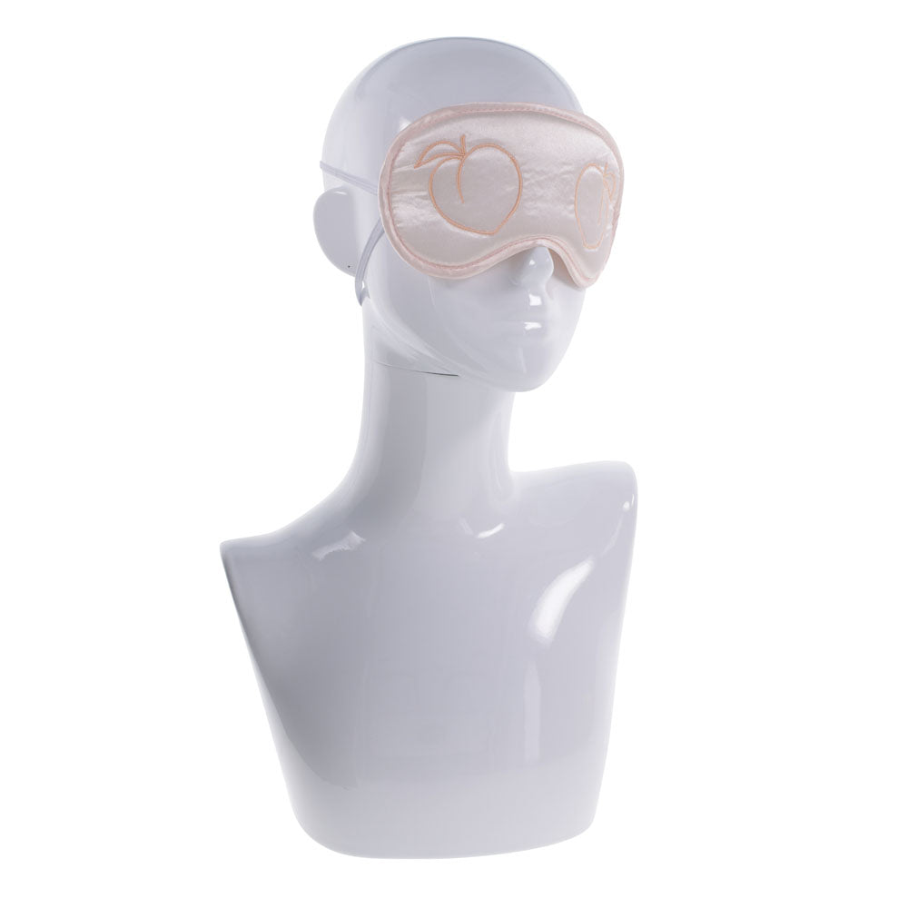 Sex & Mischief Peaches N Crea Me Blindfold Peach Eyemask