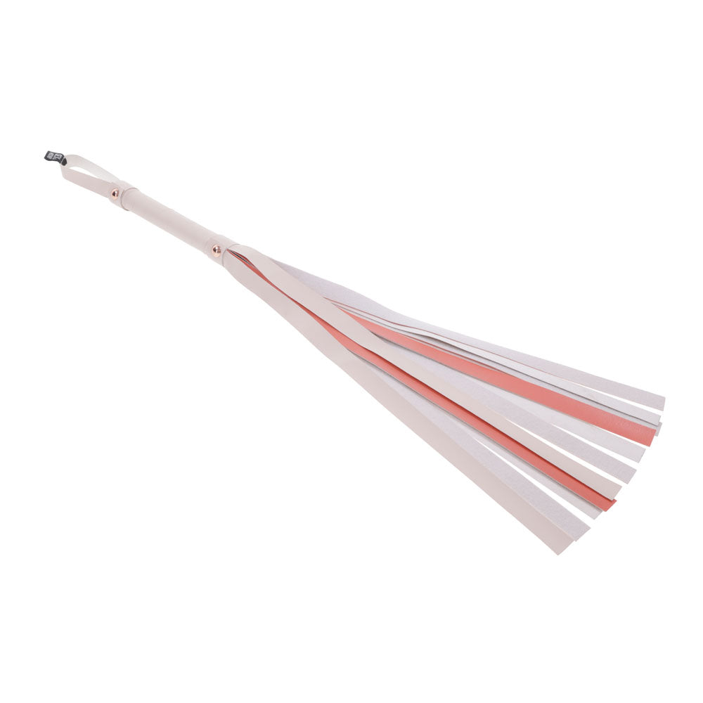 Sex & Mischief Peaches N Crea Me Stripe Flogger Peach 80 Cm Flogger Whip