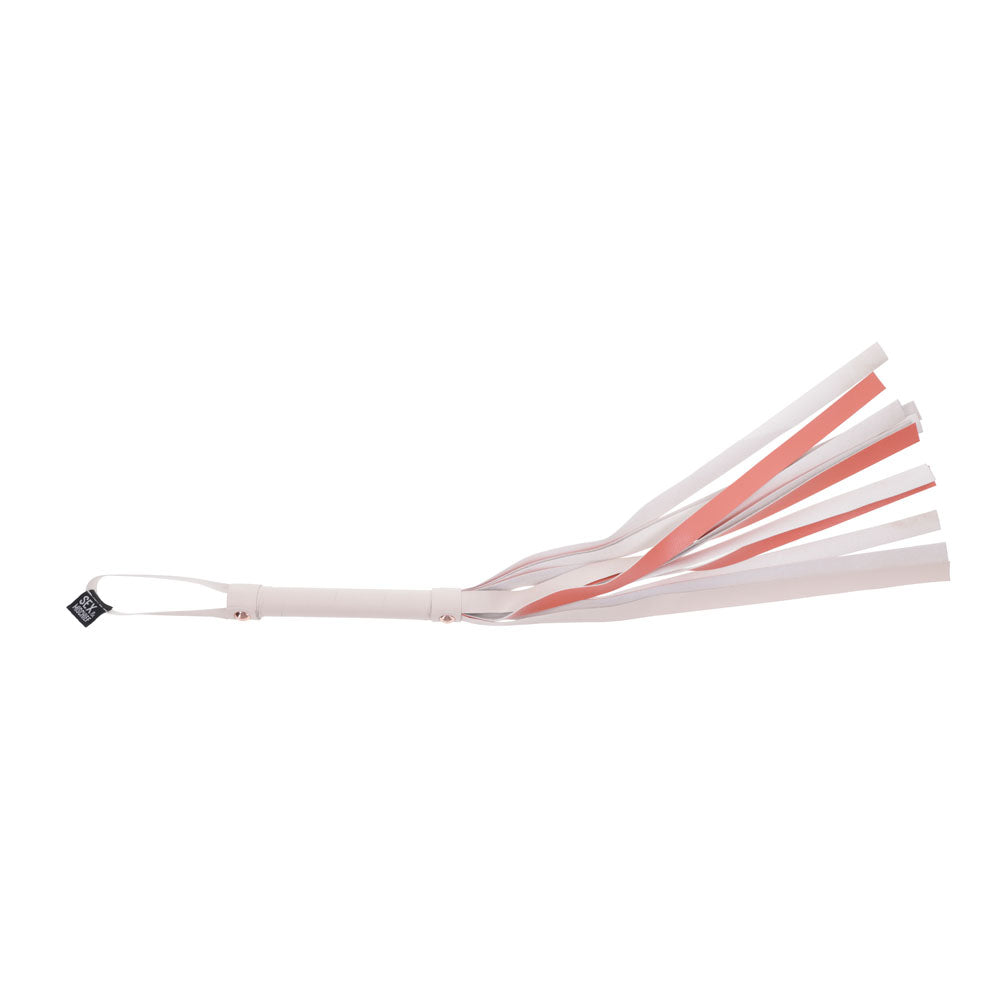 Sex & Mischief Peaches N Crea Me Stripe Flogger Peach 80 Cm Flogger Whip