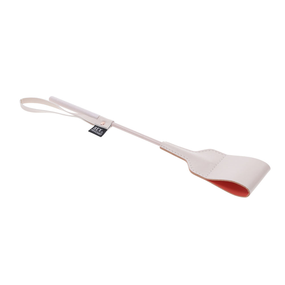 Sex & Mischief Peaches N Crea Me Riding Crop Peach 30 Cm Crop Whip