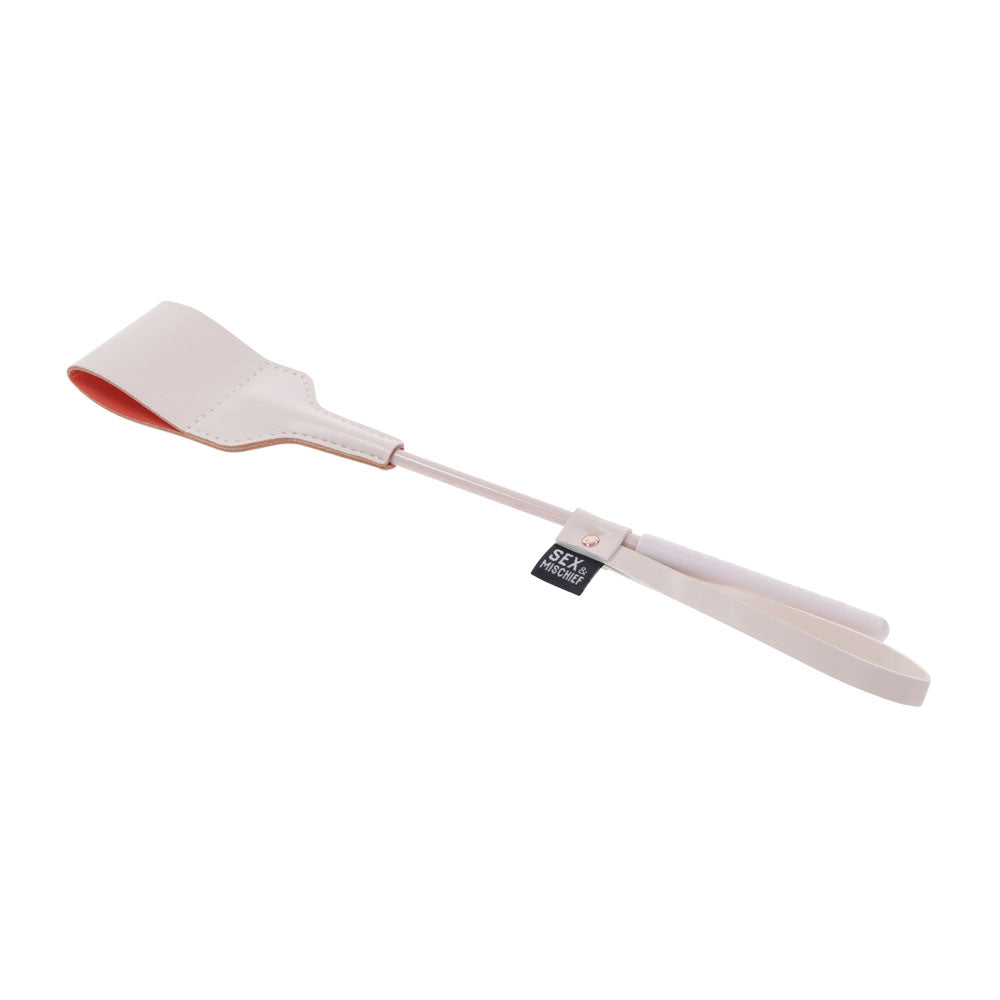 Sex & Mischief Peaches N Crea Me Riding Crop Peach 30 Cm Crop Whip