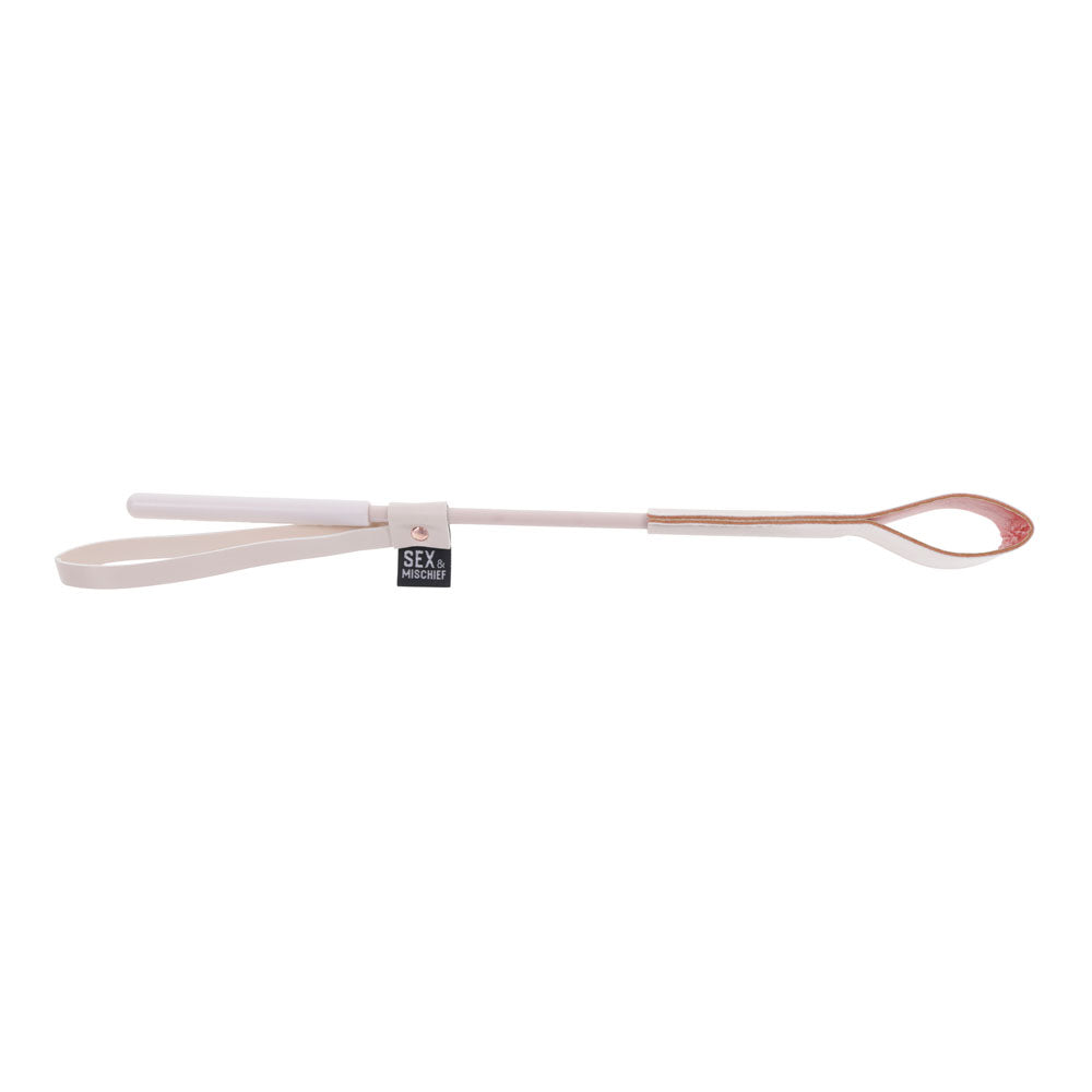 Sex & Mischief Peaches N Crea Me Riding Crop Peach 30 Cm Crop Whip