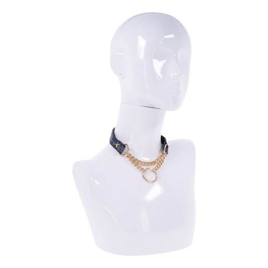 Sex & Mischief Cougar Day Collar Navy Blue/Gold Collar