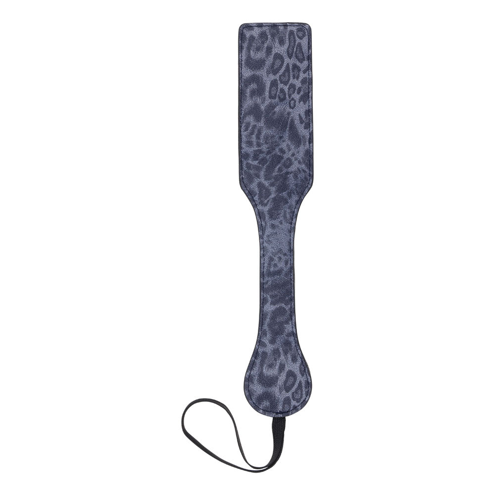 Sex & Mischief Cougar Studded Paddle Navy Blue Paddle With Gold Studs