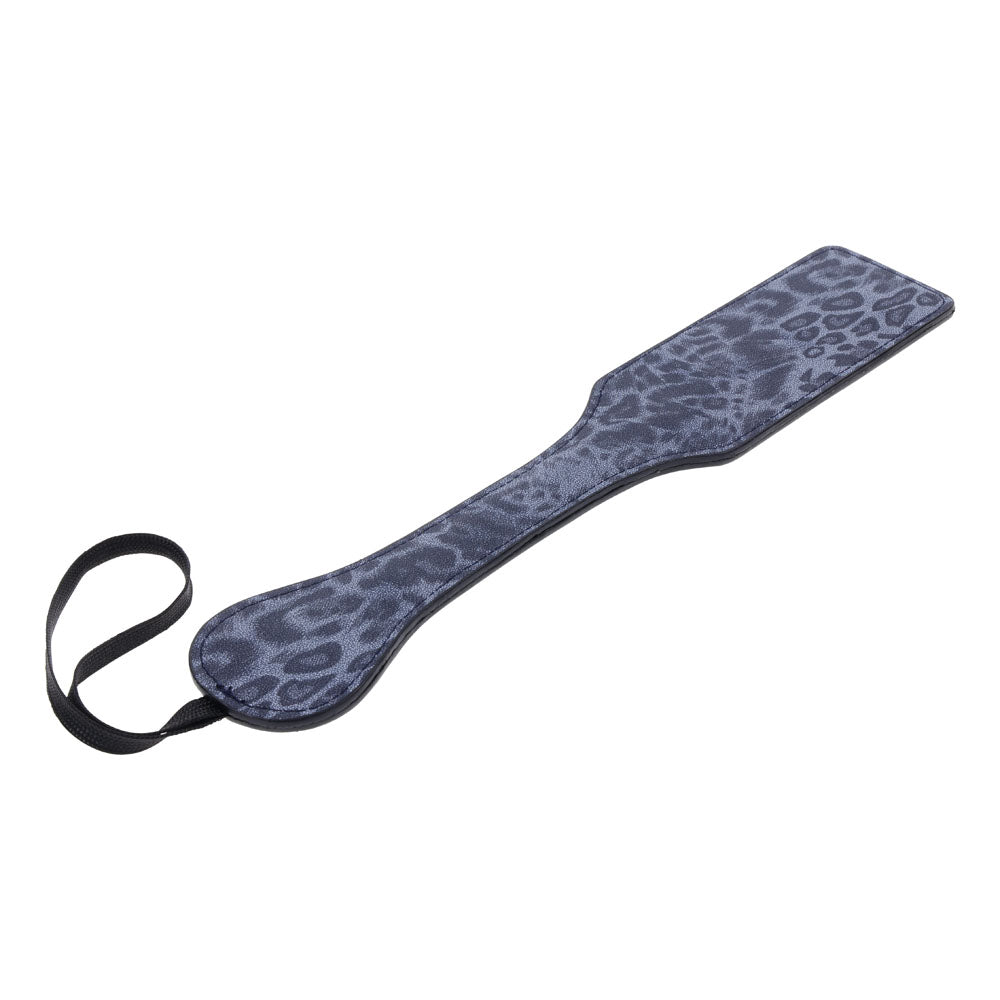 Sex & Mischief Cougar Studded Paddle Navy Blue Paddle With Gold Studs