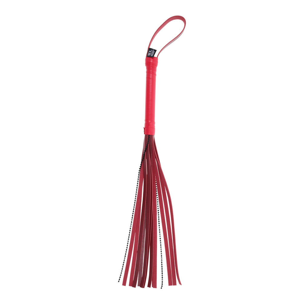 S&M Exs & Ohs Crystal Flogger Red Flogger Whip