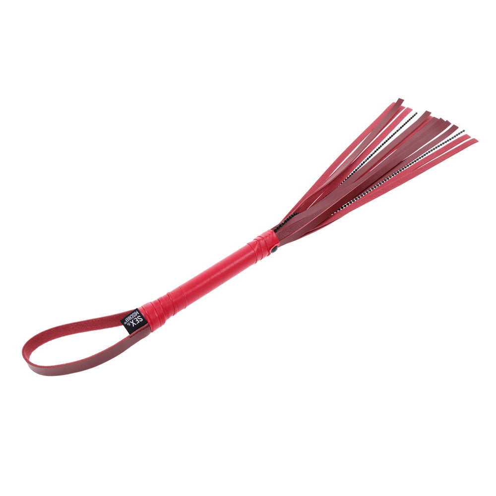 S&M Exs & Ohs Crystal Flogger Red Flogger Whip