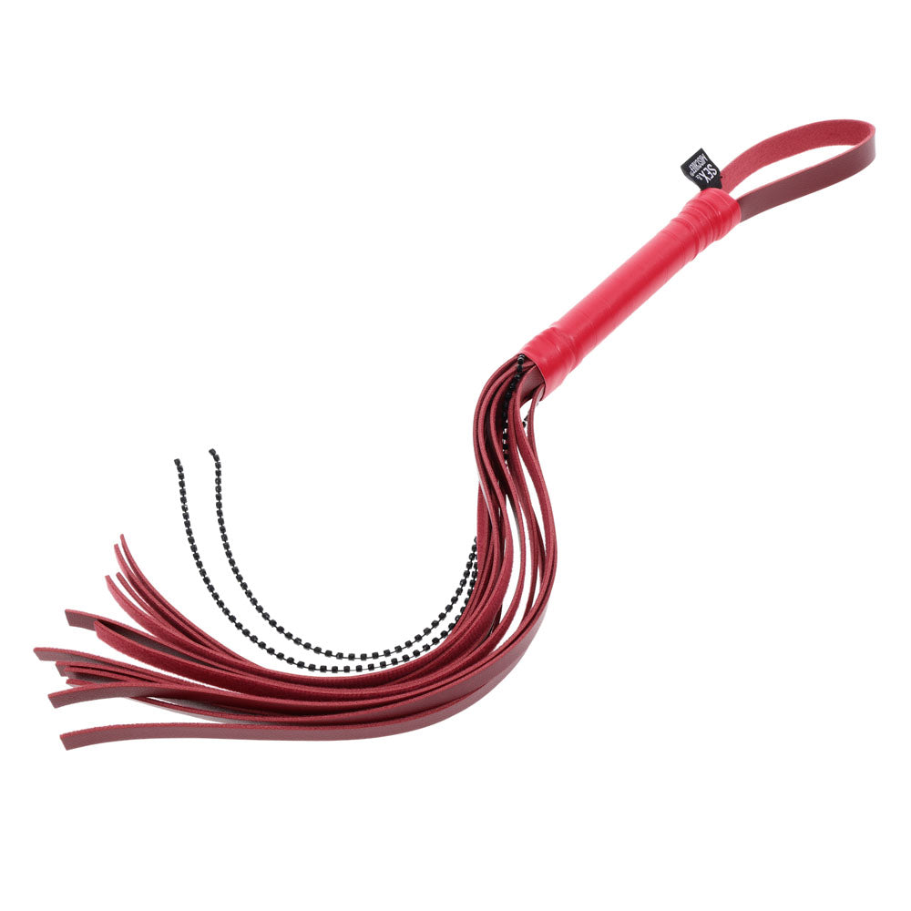 S&M Exs & Ohs Crystal Flogger Red Flogger Whip