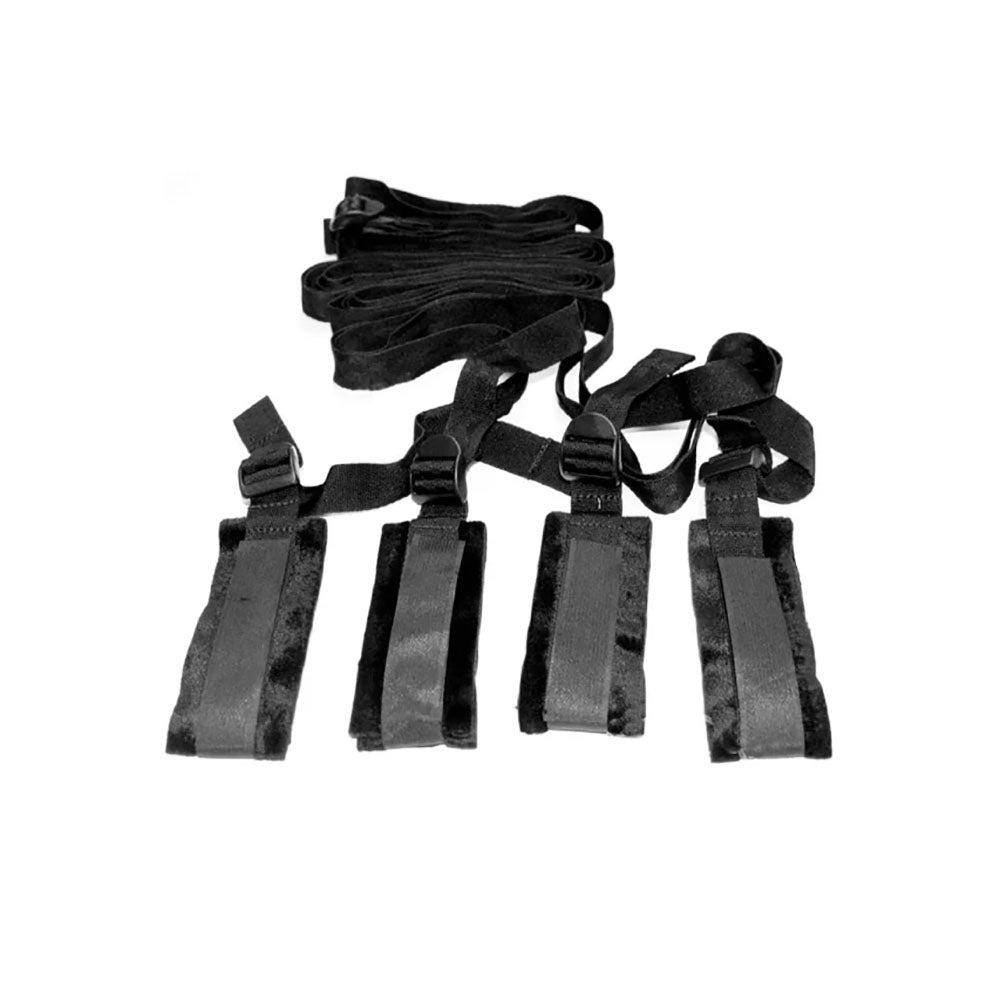 Sex & Mischief Bed Bondage Restraint Kit Under The Bed Restraint System