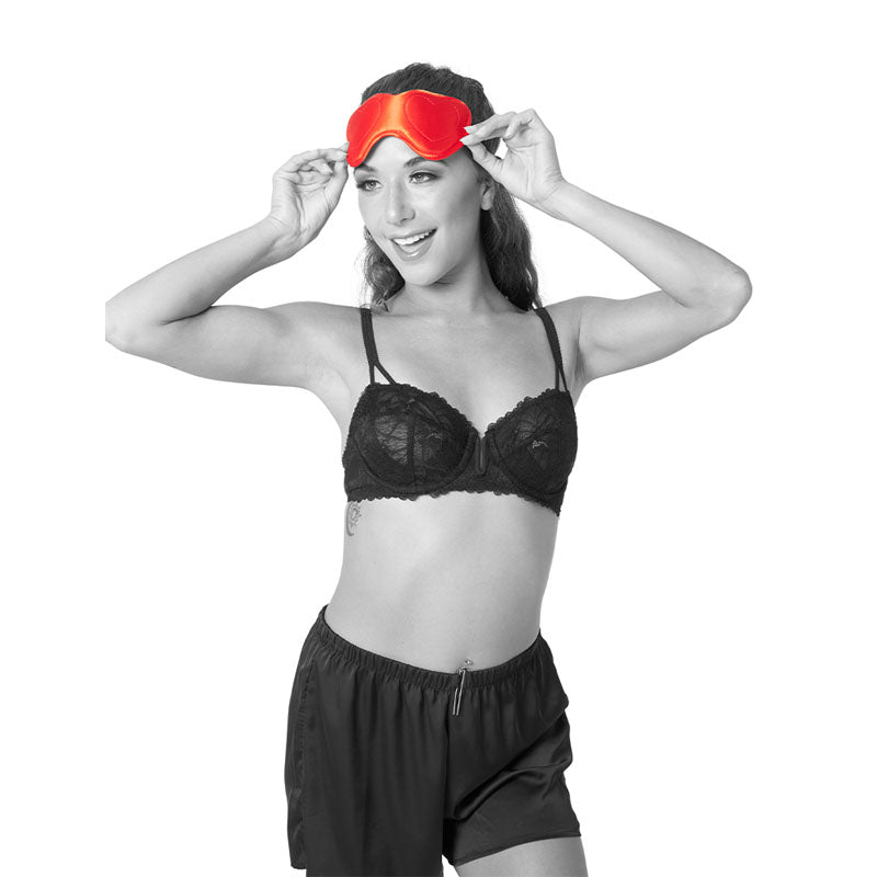 Sex & Mischief Amor Blindfold Red Padded Blindfold
