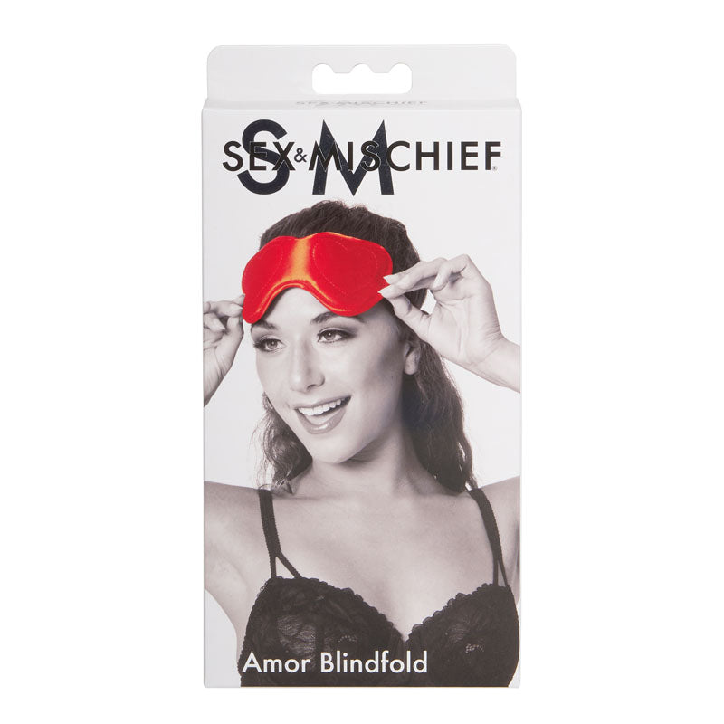 Sex & Mischief Amor Blindfold Red Padded Blindfold