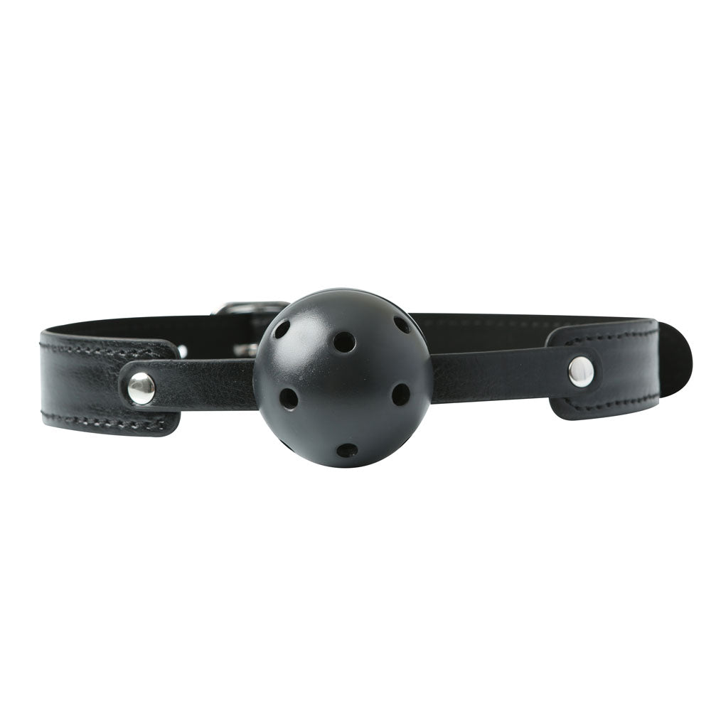 Sex & Mischief Breathable Ball Gag Black Mouth Restraint