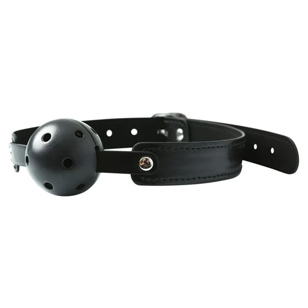 Sex & Mischief Breathable Ball Gag Black Mouth Restraint