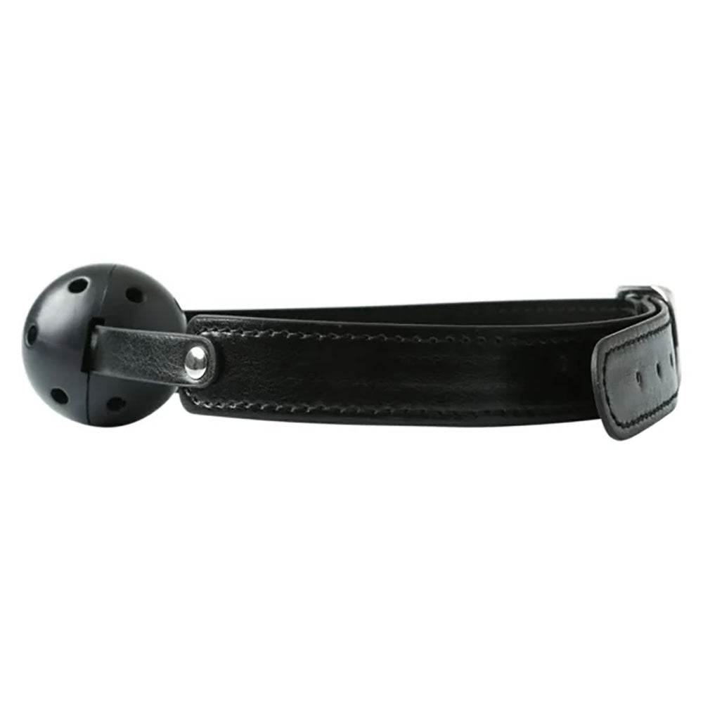 Sex & Mischief Breathable Ball Gag Black Mouth Restraint