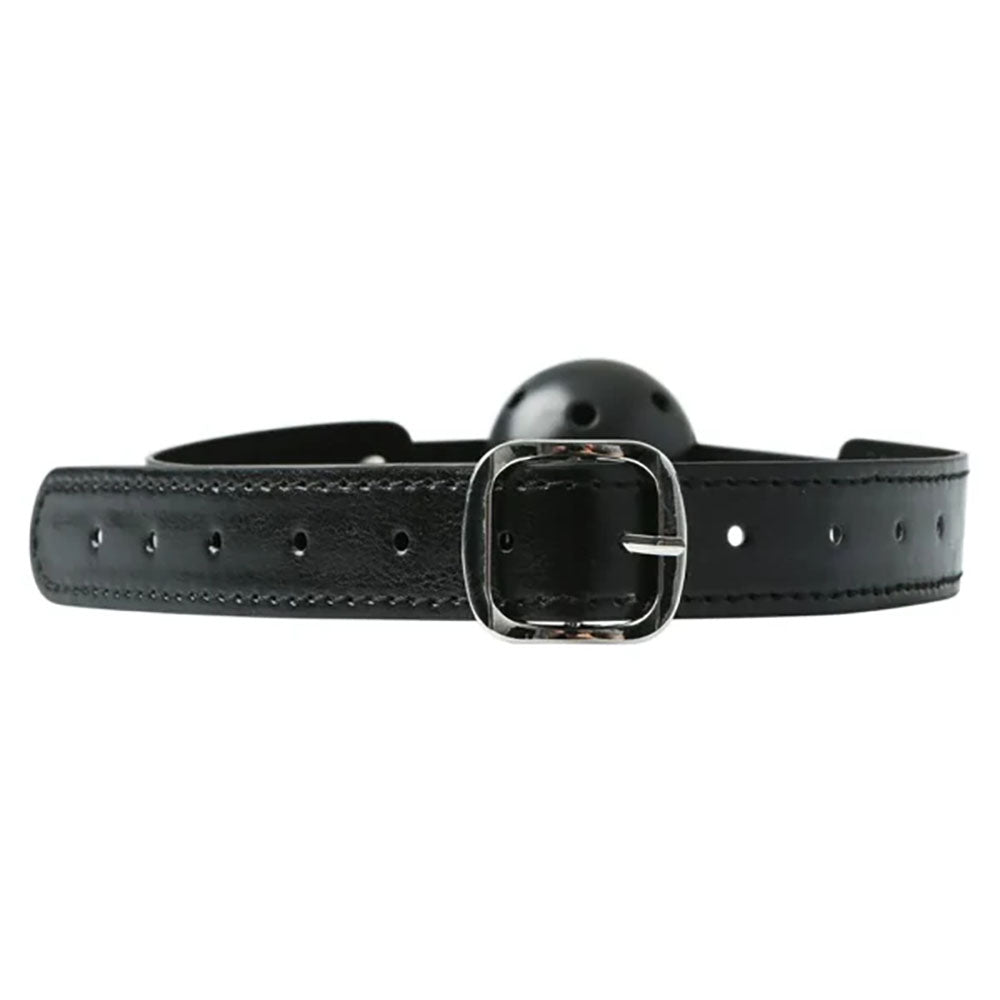 Sex & Mischief Breathable Ball Gag Black Mouth Restraint