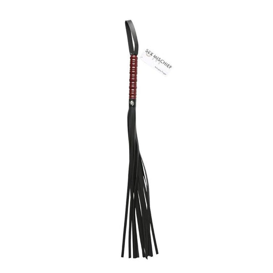 Sex & Mischief Mahogany Flogger 76 Cm Flogger Whip With Wooden Handle