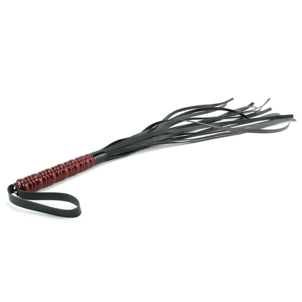 Sex & Mischief Mahogany Flogger 76 Cm Flogger Whip With Wooden Handle