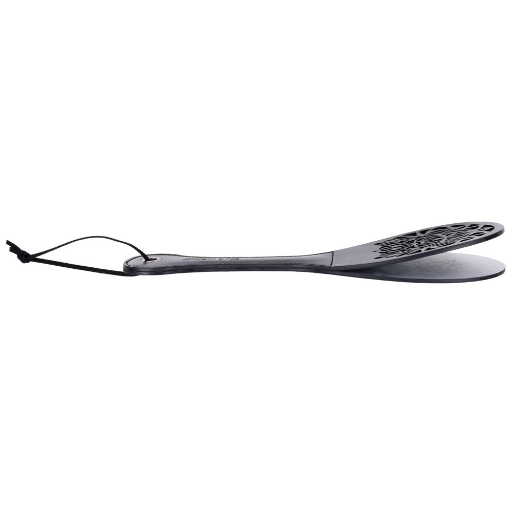 Sex & Mischief Lace Spanker Black Spanking Paddle