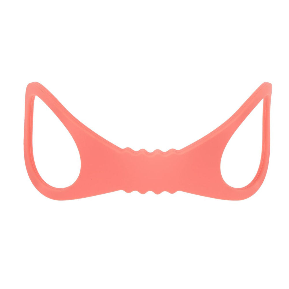 Sex & Mischief Peaches N Crea Me Large Silicone Cuffs Peach Large Silicone Restraints