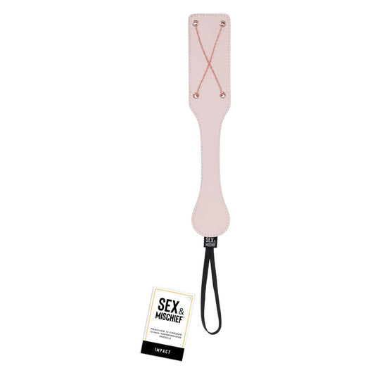 Sex & Mischief Peaches N Crea Me Chain Impressions Paddle Peach Spanking Paddle