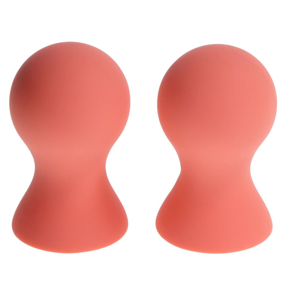 Sex & Mischief Peaches N Crea Me Silicone Nipple Suckers Peach Nipple Suckers Set Of 2