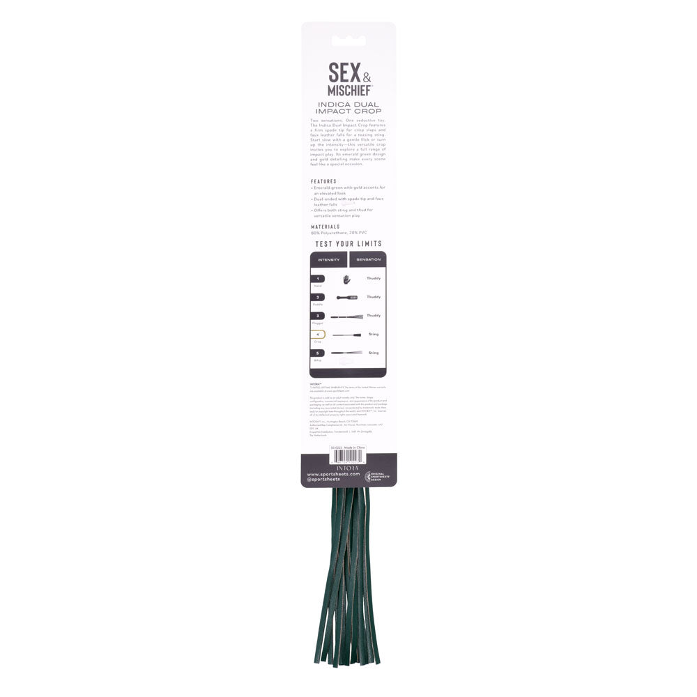 Sex & Mischief Indica Dual Impact Crop Green Crop Whip