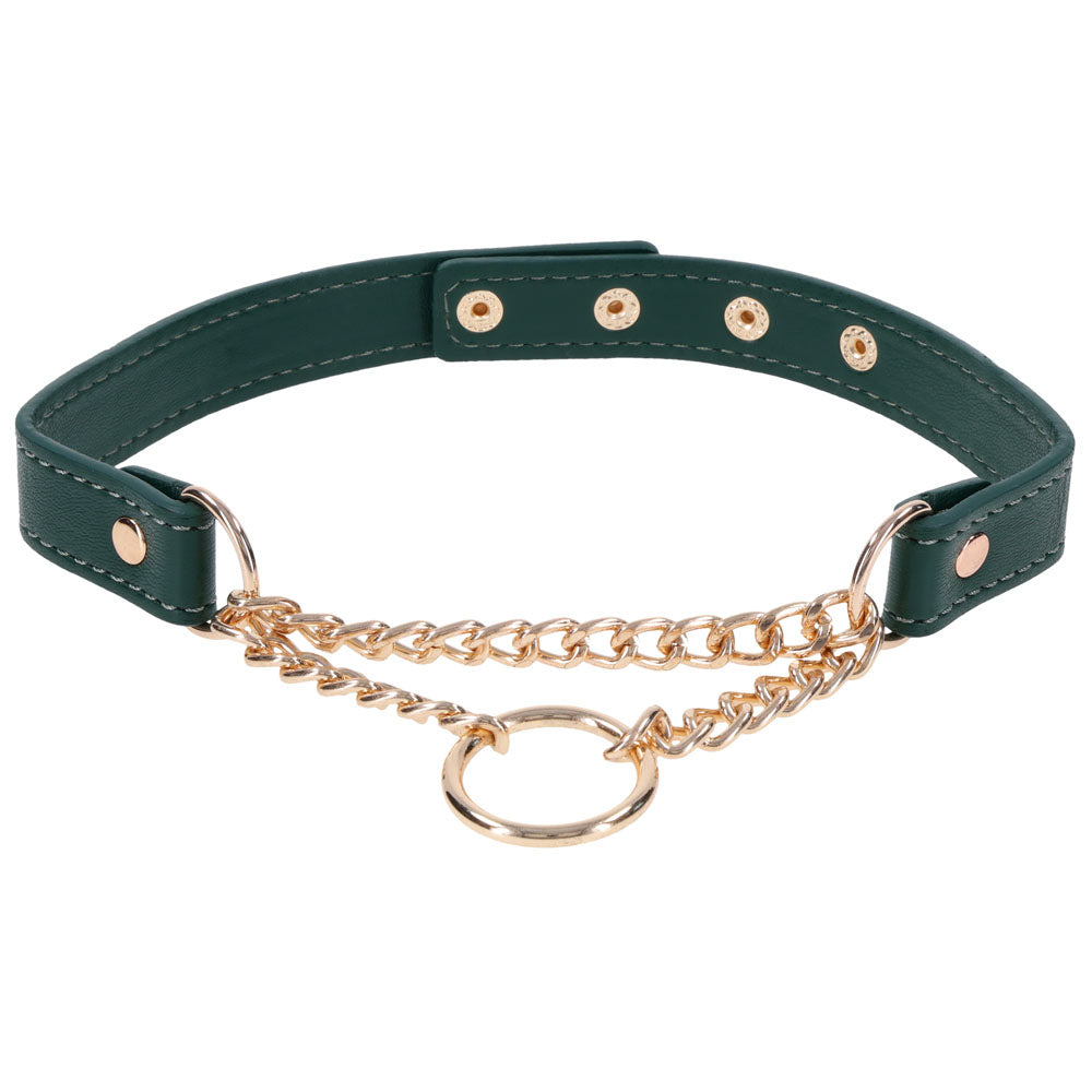 Sex & Mischief Indica Day Collar Green/Gold Collar