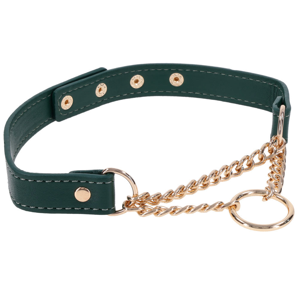 Sex & Mischief Indica Day Collar Green/Gold Collar