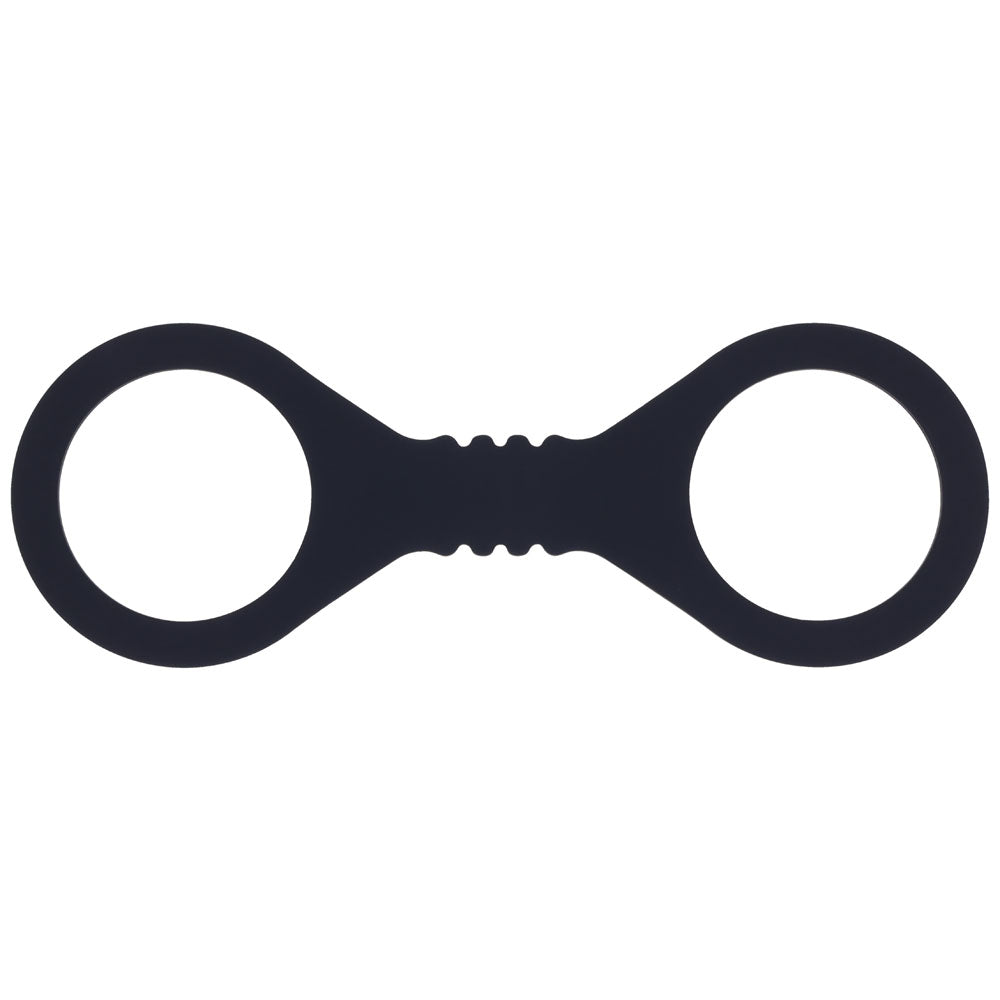 Sex & Mischief Shadow Small Silicone Cuffs Black Small Restraints