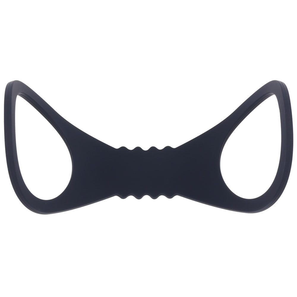 Sex & Mischief Shadow Large Silicone Cuffs Black Large Restraints