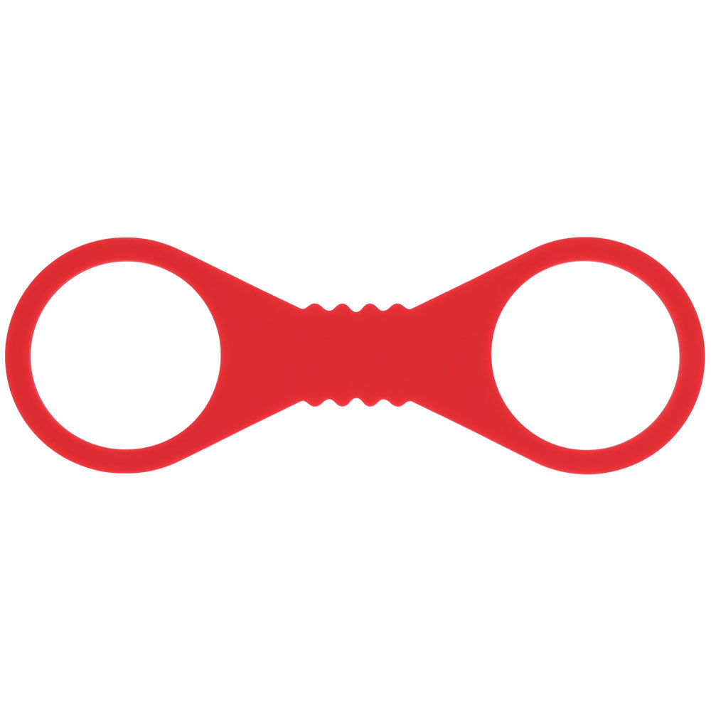 Sex & Mischief Amor Large Silicone Cuffs Red Large Restraints