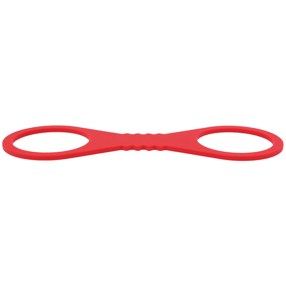 Sex & Mischief Amor Large Silicone Cuffs Red Large Restraints